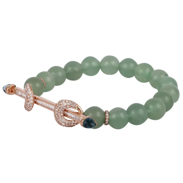 Ananya Aventurine & Diamond Chakra Bracelet