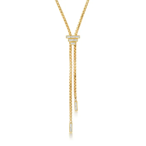 Graziela Baguette Bolo Necklace