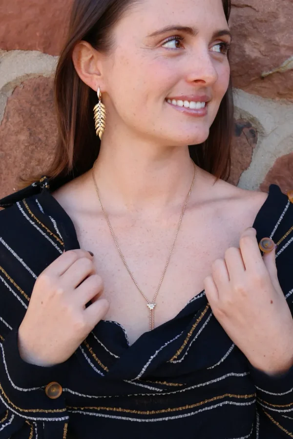 Graziela Baguette Bolo Necklace