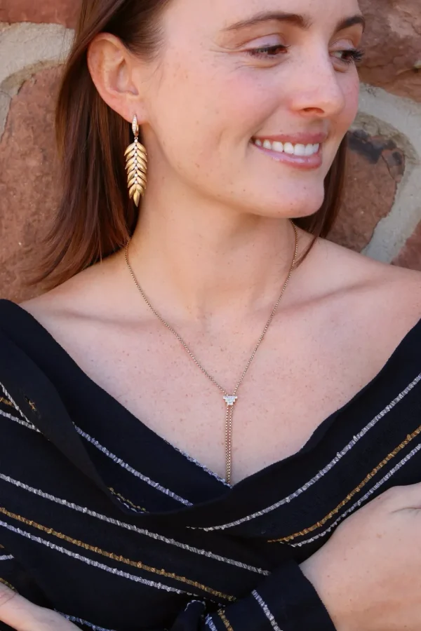 Graziela Baguette Bolo Necklace