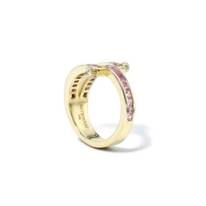 Retrouvai Carre Cut Pink Sapphire Magna Ring