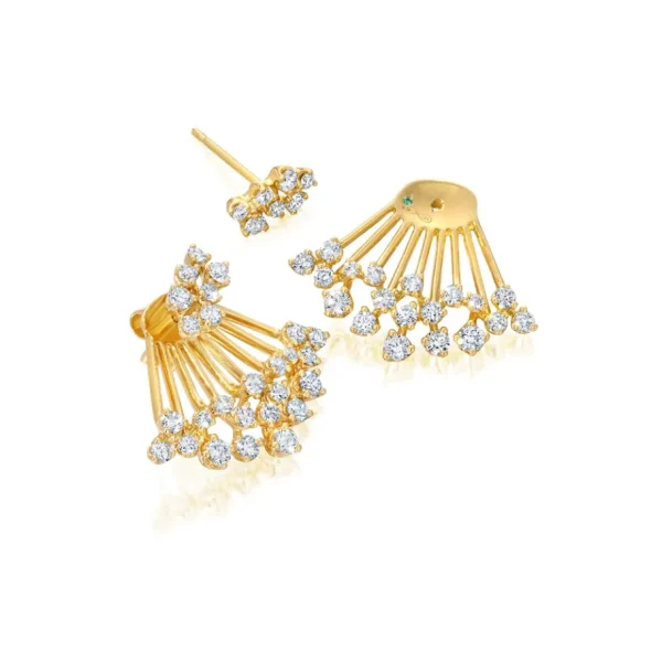 Graziela Diamond Acai Earrings with Jackets