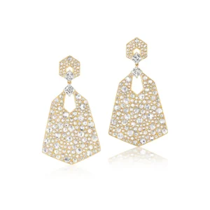 Tiny Gods Diamond Heritage Hexagon Earrings