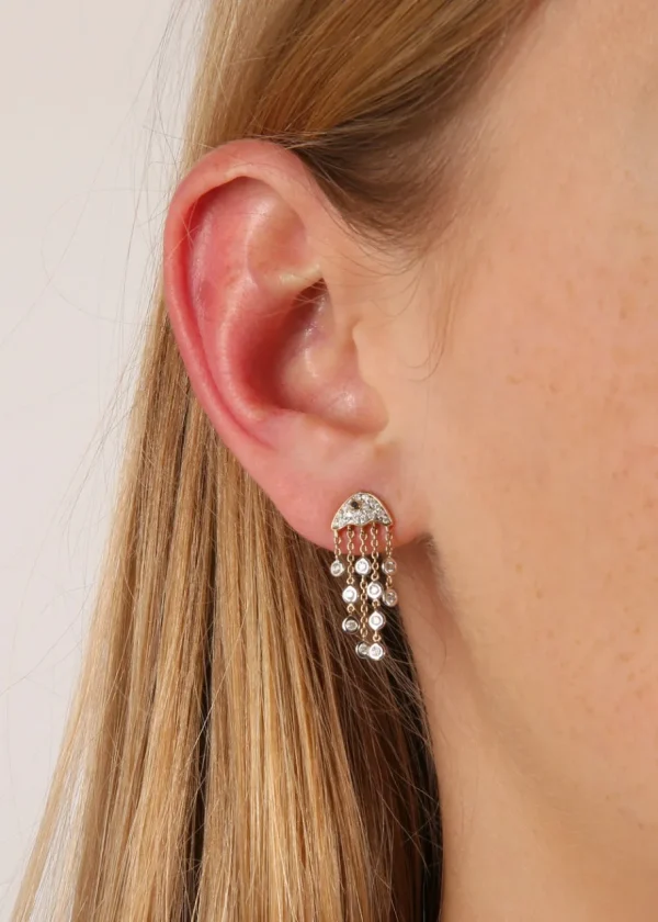 Yvonne Léon Diamond Jellyfish Earrings