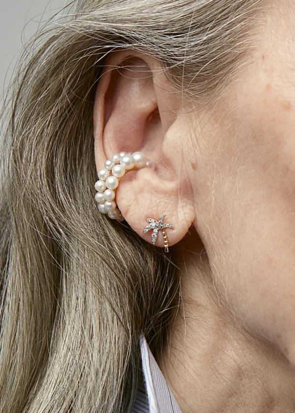 Yvonne Léon Diamond Palm Earrings