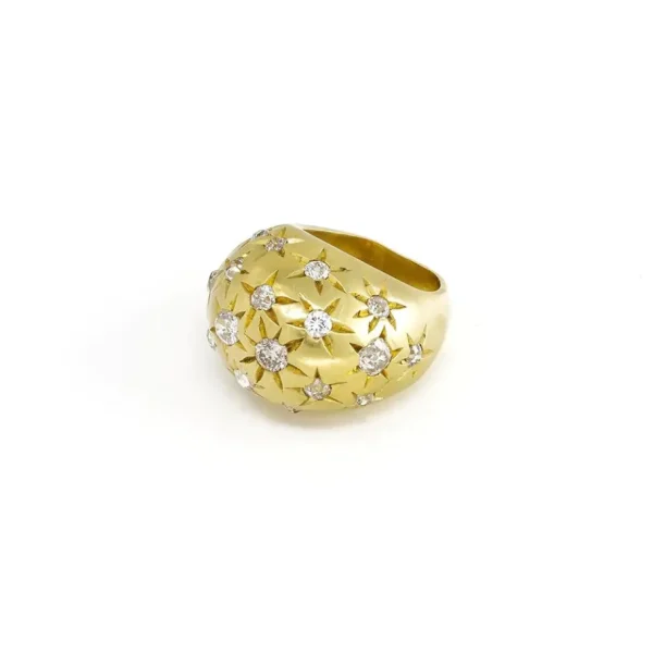 Jenna Blake Diamond Stardust Dome Ring