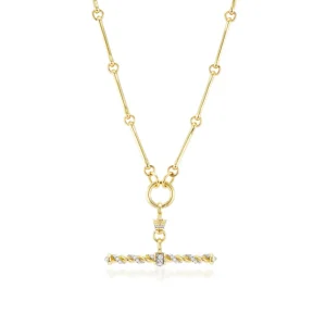 Lucy Delius Diamond Twisted Rope T-bar