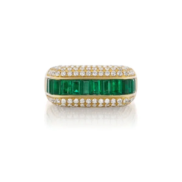Rainbow K Emerald Empress Ring