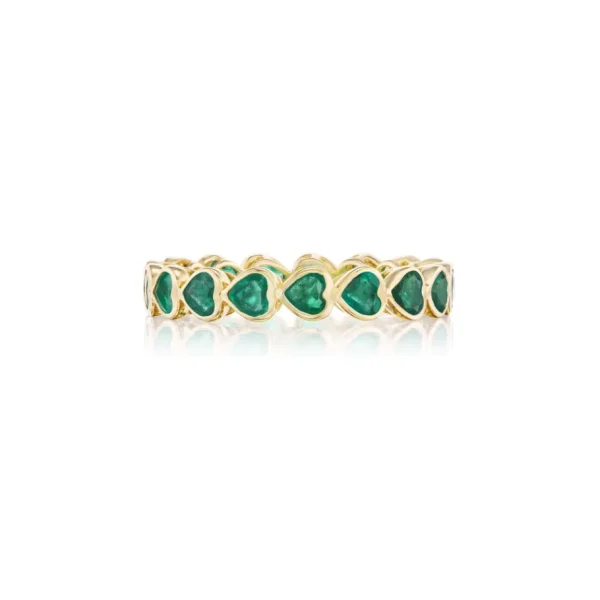 Tiny Gods Emerald Heart Eternity Band