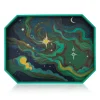 Silvia Furmanovich Green Elphaba Sky Print Marquetry Tray