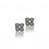 Sorellina Hail Storm Piccolo Fiore Studs in Black Rhodium