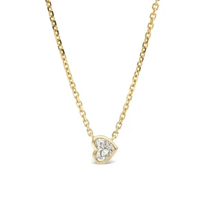 TinyGods Heart Shaped Diamond Solitaire Pendant