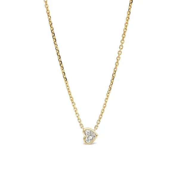 TinyGods Heart Shaped Diamond Solitaire Pendant