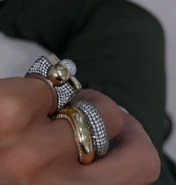 Rainbow K Illusion Ring