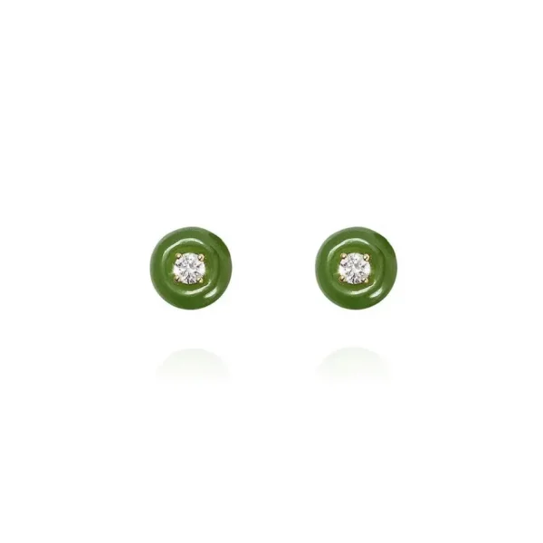 Fernando Jorge Jade Small Orbit Studs