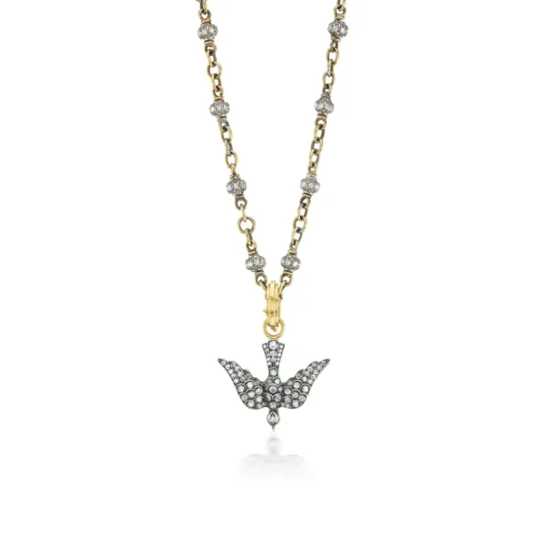 Sylva & Cie 18KY Gold, Silver & Diamond Confetti Chain