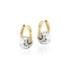 Rainbow K Large Two-Tone Piercing Earrings