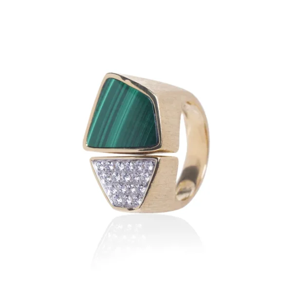 Rainbow K Malachite Esteve Ring