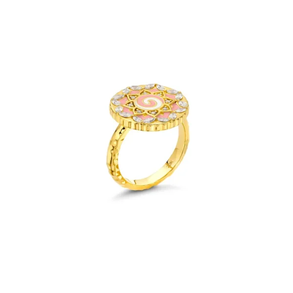 Buddha Mama Mandala Coin Ring