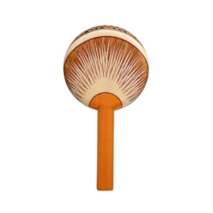 Silvia Furmanovich Marquetry Hand Mirror with Sunset Motif