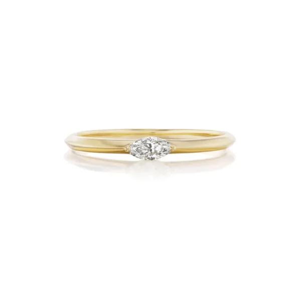 Tiny Gods Marquis Diamond Stacker Band