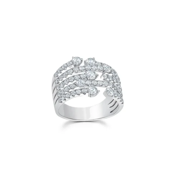 Graziela Medium Diamond Cage Ring