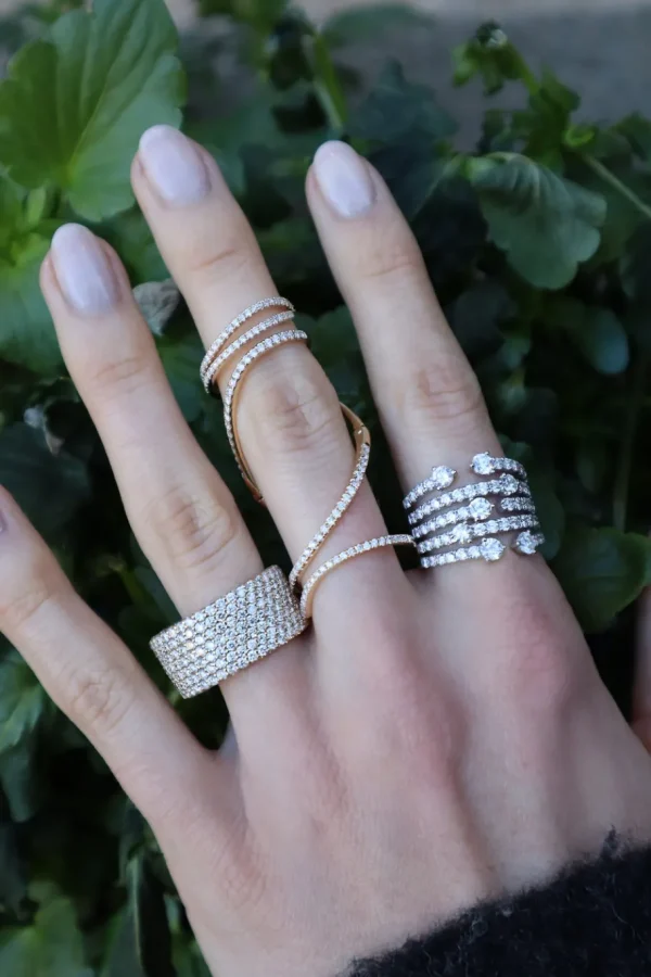 Graziela Medium Diamond Cage Ring