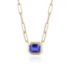 Goshwara Medium Tanzanite Emerald Cut Pendant