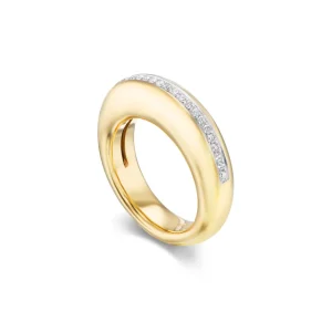 Tiny Gods Narrow Diamond Dome Ring