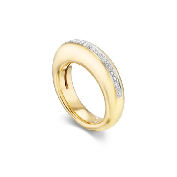 Tiny Gods Narrow Diamond Dome Ring