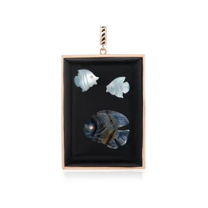 Dezso One-of-a-Kind Onyx Fish Tank Pendant