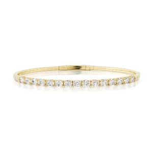 TinyGods Oval Cut Diamond Flex Bangle