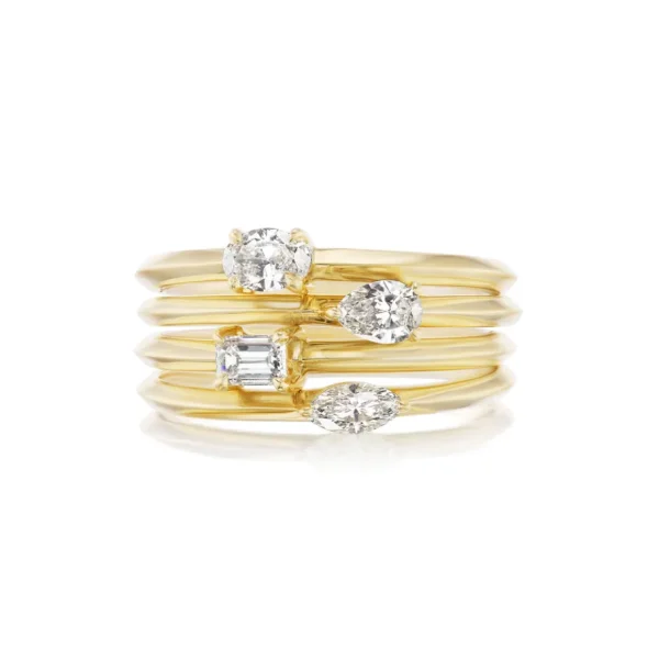 Tiny Gods Oval Diamond Stacker Band