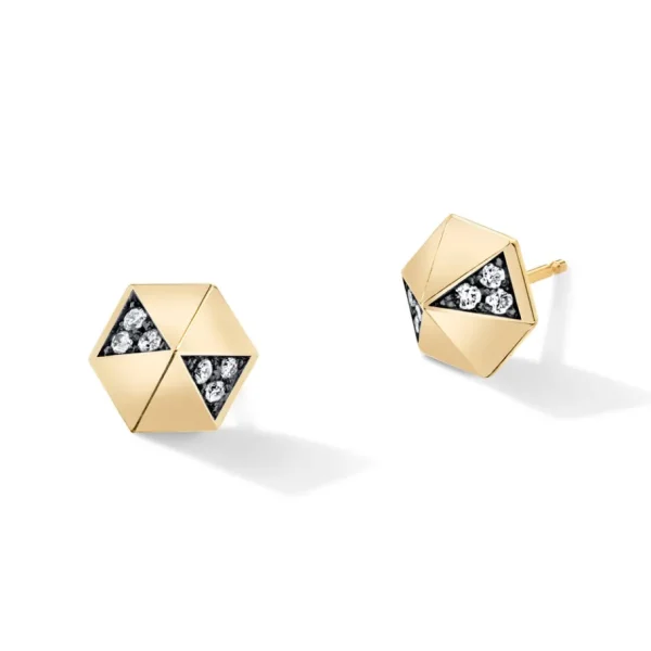 Harwell Godfrey Pyramid Stud Earrings