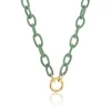 Anna Maccieri Rossi Sage Silk Link Necklace