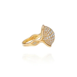 Fernando Jorge Small Fluid Diamond Pave Ring