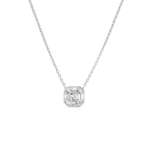 Tiny Gods Small Illusion Asscher Diamond Pendant