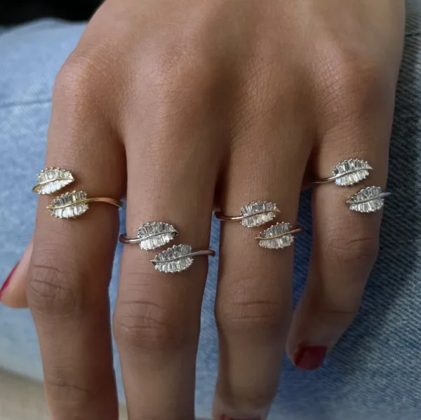 Anita Ko Small Palm Leaf Ring