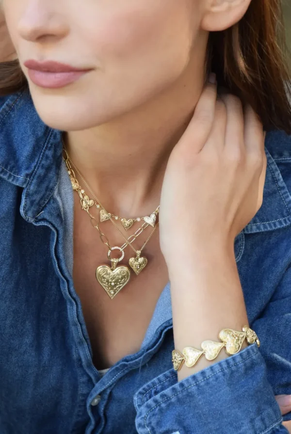 Marlo Laz Small Southwestern Heart Pendant
