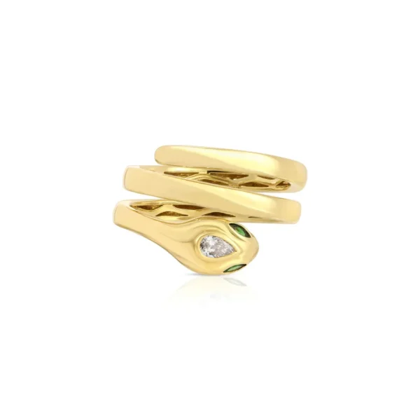 Anita Ko Snake Coil Pinky Ring