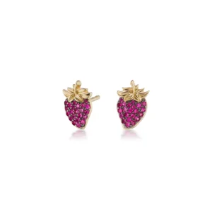 Sorellina Strawberry Stud Earrings