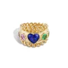 Boochier Tanzanite Heart Jumbo Slinkee Ring