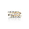 Anita Ko Three Row Baguette Diamond Coil Ring