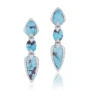 Arunashi Tiered Turquoise & Diamond Earrings