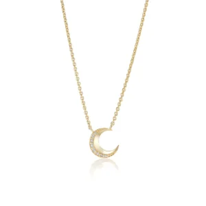 Harwell Godfrey Tiny Crescent Moon Pendant