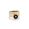 Retrouvai Triple Coil Mini Compass Ring