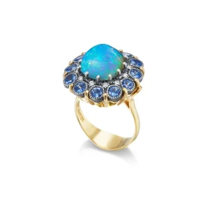 Arman Sarkisyan Victorian Opal & Sapphire Ring