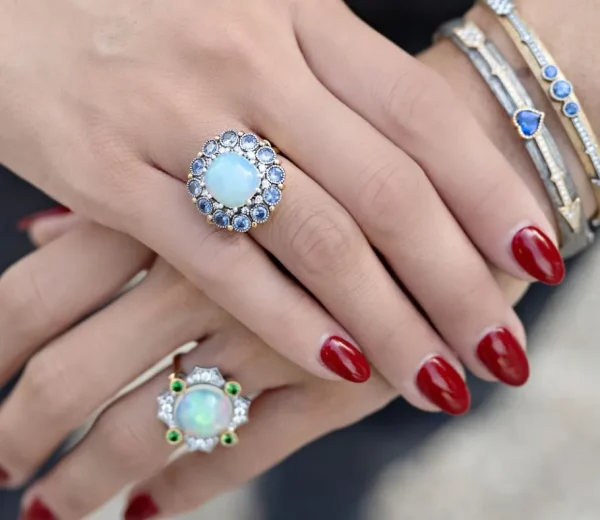 Arman Sarkisyan Victorian Opal & Sapphire Ring