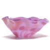 Paul Arnhold Glass Violet Wavy Bowl