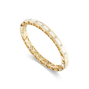 Verdi White Agate & Diamond Bracelet